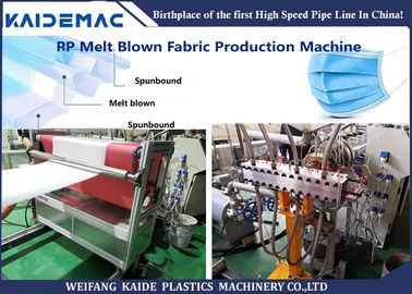 15 मीटर / मिनट पिघल उड़ा मशीन, गैर बुना कपड़ा बनाने की मशीन लंबे जीवन
